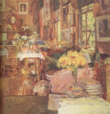 The Room of Flowers (nn03), Childe Hassam